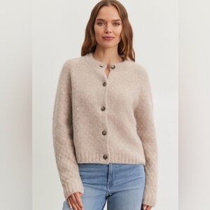 NWOT VELVET BY GRAHAM & SPENCER chantal sweater in almond